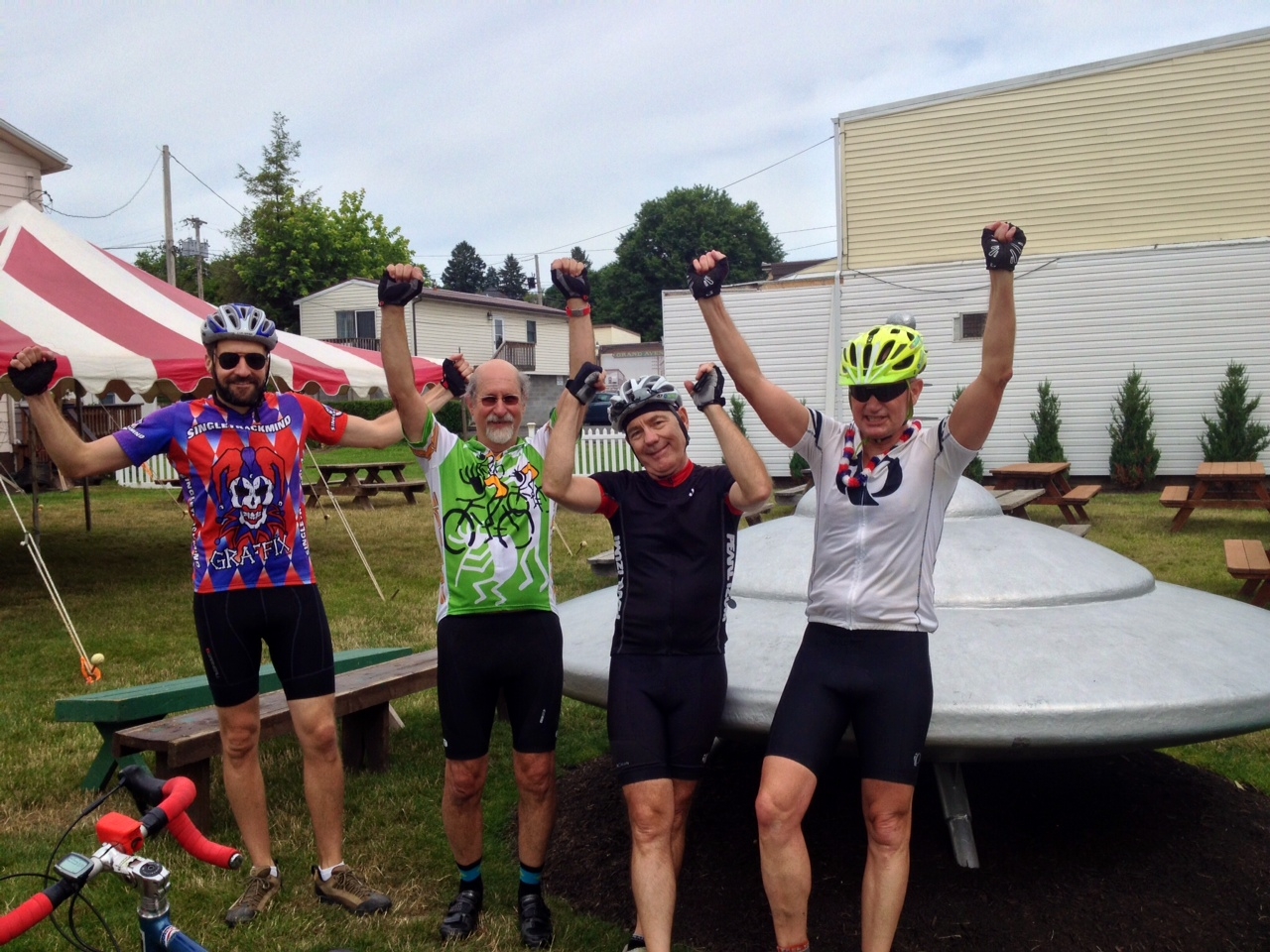Dave and Mark after riding to Mars and back