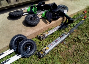 Rollerskis, Skikes and CAT skis