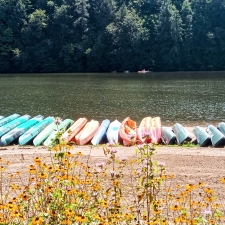 Laurel Hill State Park beach lake kayaks