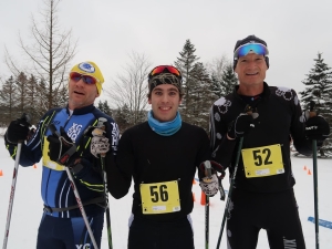 Men's Champion Sam Shaneen (middle) with 2nd place finisher Sheldon Degenhardt (right) and 3rd place finisher Jason Zimmerman (left)