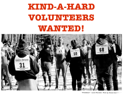 Volunteers wanted sign